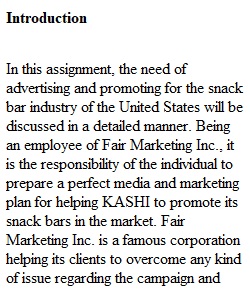 Final Report_Snack bar Industry